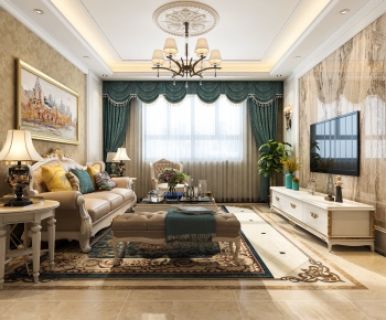 European Style A Living Room-ID:245943667