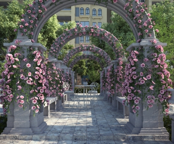 New Classical Style Garden Landscape-ID:898306541