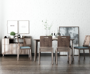 Modern Dining Table And Chairs-ID:582905522