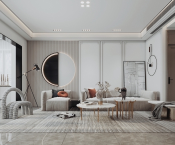 Modern A Living Room-ID:349826897