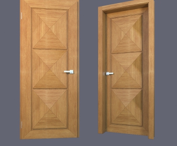 Modern Solid Wood Door-ID:462106136