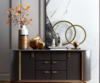 Simple European Style Decorative Cabinet-ID:287549996