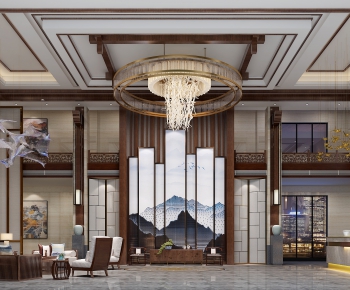 New Chinese Style Lobby Hall-ID:900749462
