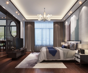 New Chinese Style Bedroom-ID:467187978