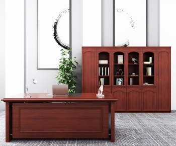 New Chinese Style Office Table-ID:700985611
