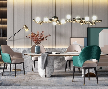 Modern Dining Table And Chairs-ID:957726819
