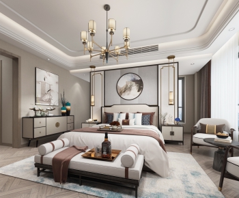 New Chinese Style Bedroom-ID:188943677