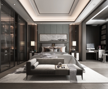 New Chinese Style Bedroom-ID:695980147