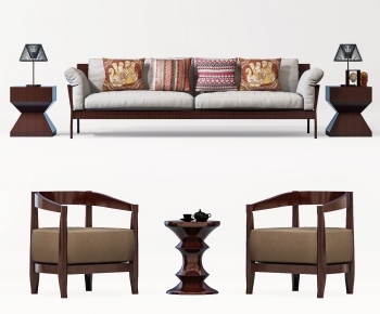 New Chinese Style Multi Person Sofa-ID:172182778