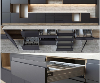 Modern Kitchen Cabinet-ID:415419536