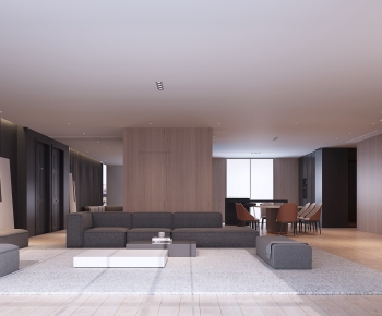 Modern A Living Room-ID:745533277