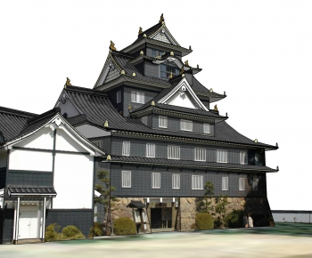 Japanese Style Ancient Architectural Buildings-ID:487509338