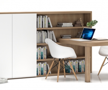 Nordic Style Computer Desk And Chair-ID:843224587