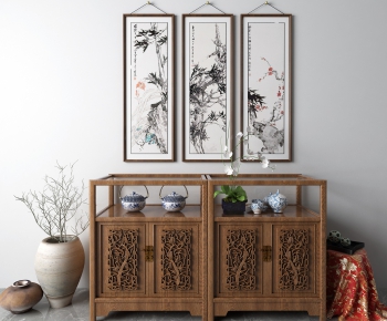 Chinese Style Side Cabinet-ID:201347968