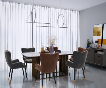 Modern Dining Table And Chairs-ID:286238589
