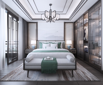 New Chinese Style Bedroom-ID:262400265