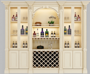 Simple European Style Wine Cabinet-ID:827699466