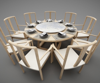 New Chinese Style Dining Table And Chairs-ID:652185479