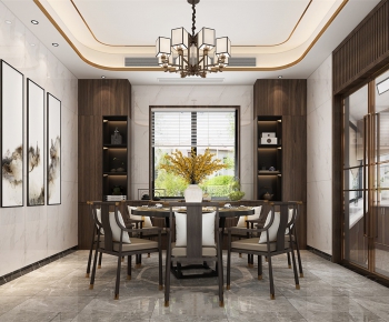 New Chinese Style Dining Room-ID:938043526