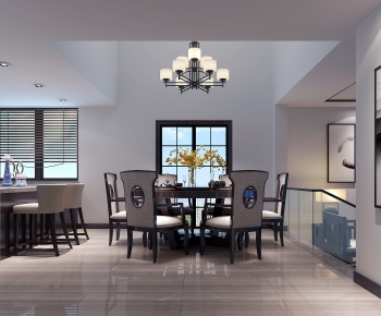 New Chinese Style Dining Room-ID:835206817