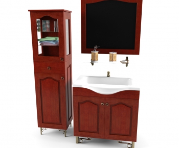 European Style Bathroom Cabinet-ID:845572389