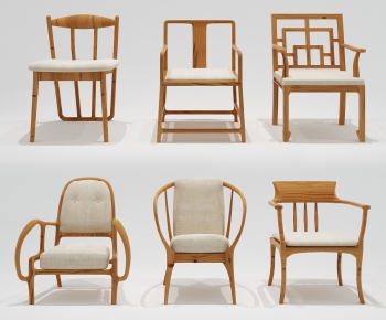 New Chinese Style Single Chair-ID:280541138