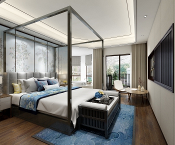 New Chinese Style Bedroom-ID:374912733