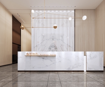 Modern Office Reception Desk-ID:334153872