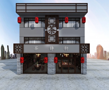 New Chinese Style Facade Element-ID:102212711