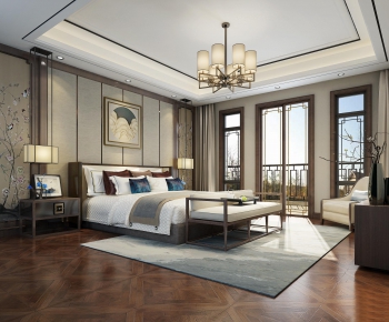 New Chinese Style Bedroom-ID:967954665