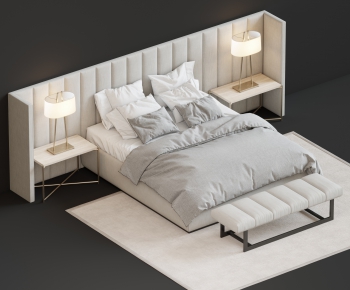 Modern Double Bed-ID:454908225