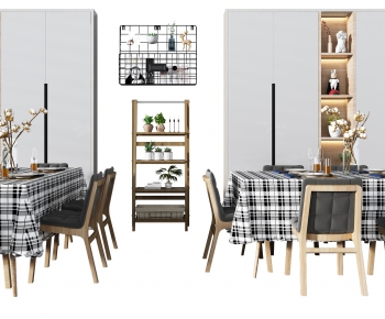 Nordic Style Dining Table And Chairs-ID:102896111
