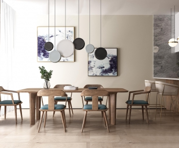 Nordic Style Dining Table And Chairs-ID:659972182