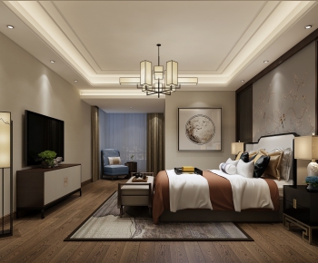 New Chinese Style Bedroom-ID:459795879