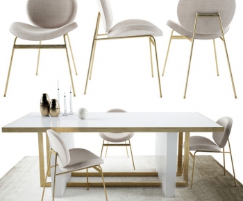 Post Modern Style Dining Table And Chairs-ID:493068118