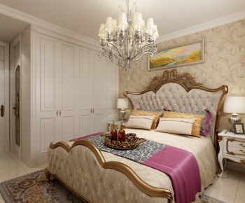 Simple European Style Bedroom-ID:914907467