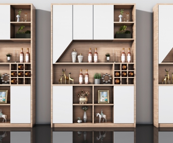 Nordic Style Wine Cabinet-ID:282291575