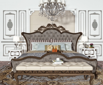 European Style Double Bed-ID:948676243