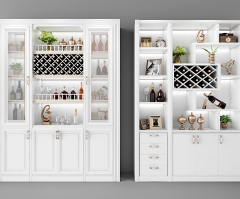 Simple European Style Wine Cabinet-ID:759126873