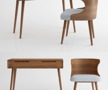 Nordic Style Computer Desk And Chair-ID:223353574