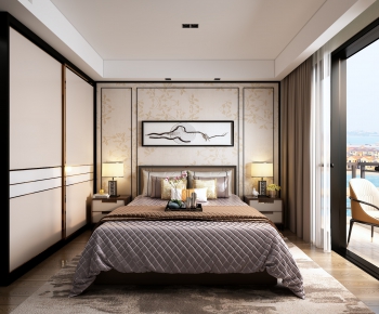 New Chinese Style Bedroom-ID:568284767