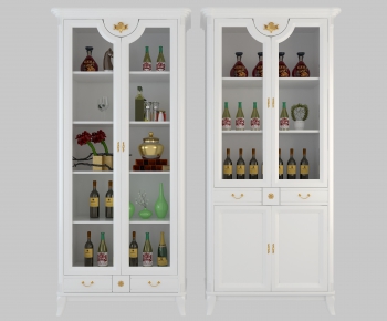 Simple European Style Wine Cabinet-ID:901390762