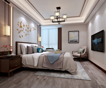New Chinese Style Bedroom-ID:813964877