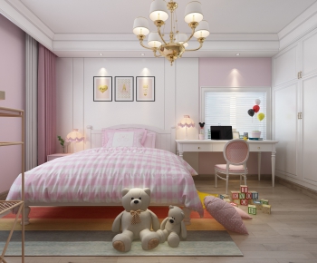 Simple European Style Girl's Room Daughter's Room-ID:559971215