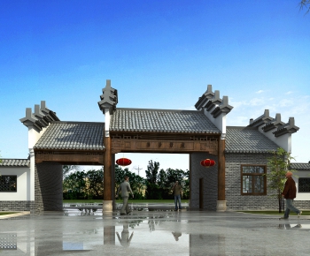 Chinese Style Ancient Architectural Buildings-ID:304705816
