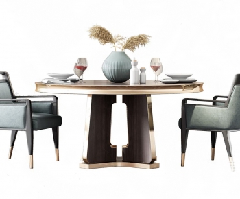New Chinese Style Dining Table And Chairs-ID:633368189