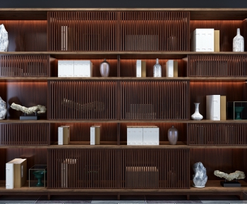 New Chinese Style Bookcase-ID:500356146