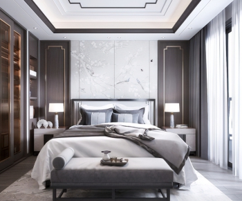 New Chinese Style Bedroom-ID:831988889