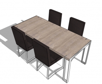 Modern Dining Table And Chairs-ID:379195546