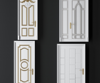 European Style Solid Wood Door-ID:332869481